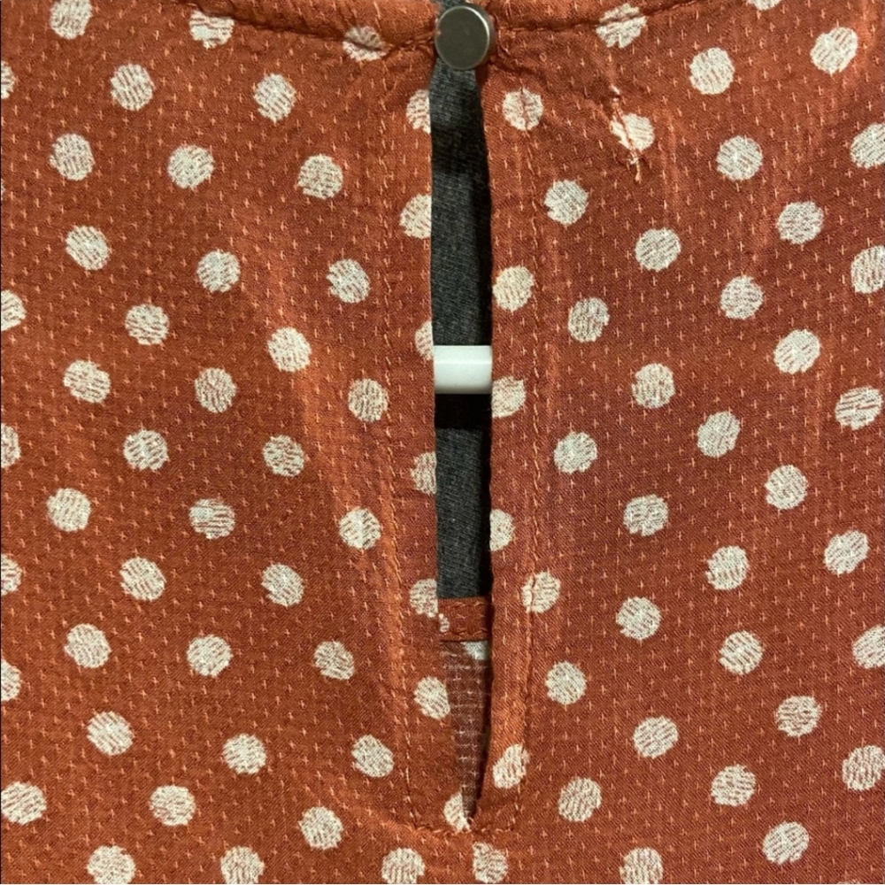 Maurices Orange Sleeveless Ruffled Blouse - Picture 3 of 4